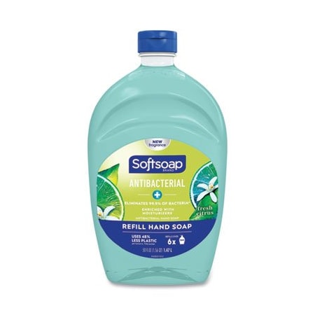 Softsoap, ANTIBACTERIAL LIQUID HAND SOAP REFILLS, FRESH, GREEN, 50 OZ